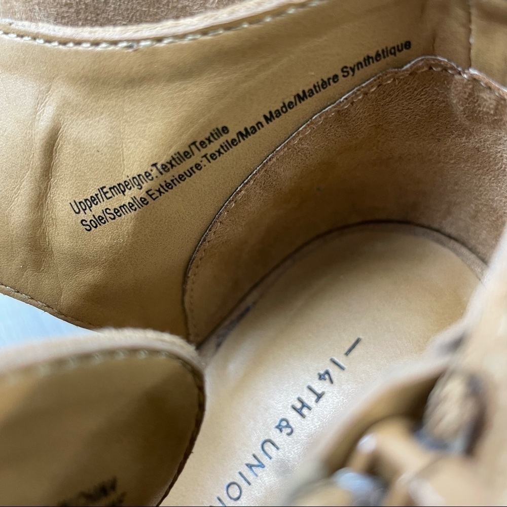 14th & Union Peep Toe Block Heel Booties Size 5.5 - Picture 6 of 9